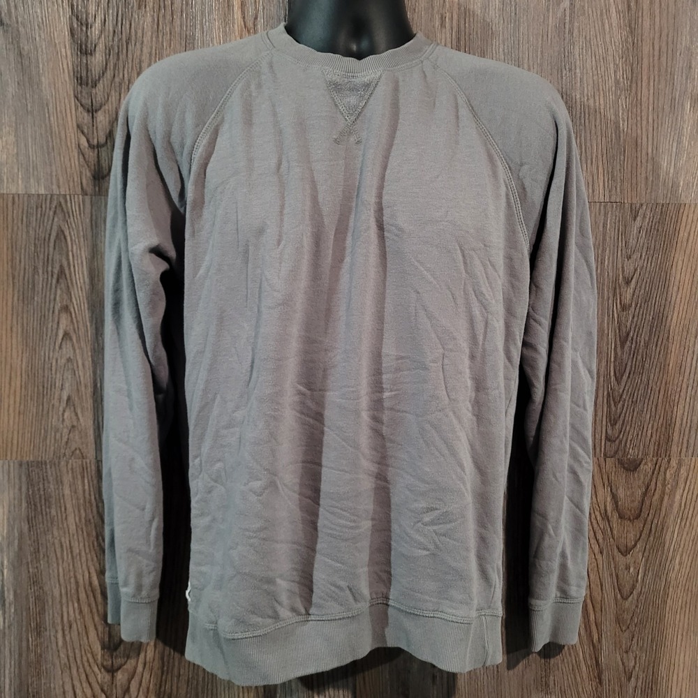 Johnnie-O Pamlico Pullover Crewneck Sweatshirt M Dark & Stormy Gray Basic Casual